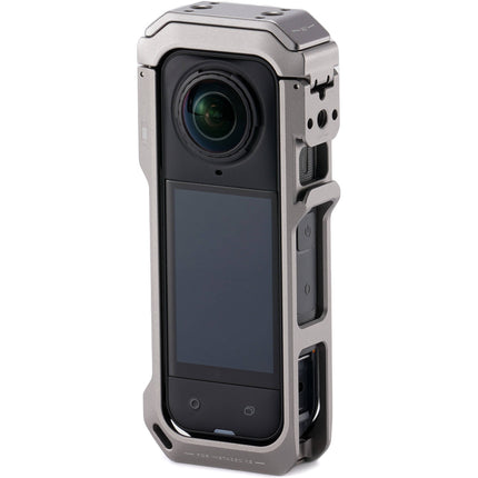 Tilta Full Cage para Cámara Insta360 X5 8K con Soporte Giratorio Titanium Gray
