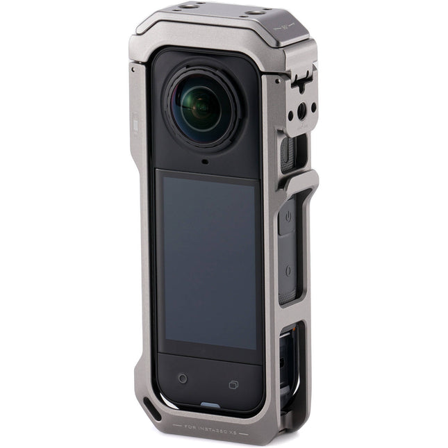 Tilta Full Cage para Cámara Insta360 X5 8K con Soporte Giratorio Titanium Gray
