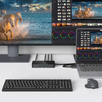 iVANKY Estación de Acoplamiento 12 Puertos USB-C Dual Carga 96W
