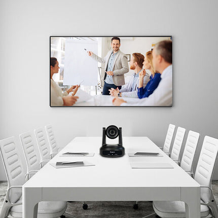 Tenveo AI Cámara con Auto-Tracking 1080p 20x Zoom Óptico HDMI USB