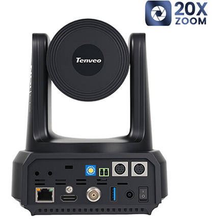 Tenveo AI Cámara con Auto-Tracking 1080p 20x Zoom Óptico HDMI USB