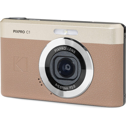 Kodak PIXPRO C1 Cámara Digital Compacta Brown 13MP 26mm F2 Pantalla 2.8''
