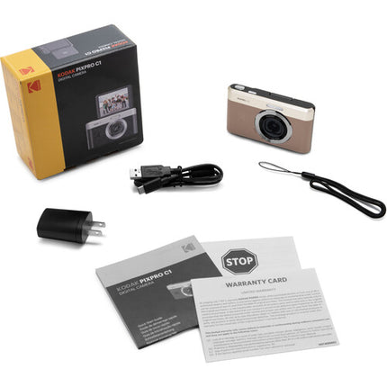 Kodak PIXPRO C1 Cámara Digital Compacta Brown 13MP 26mm F2 Pantalla 2.8''