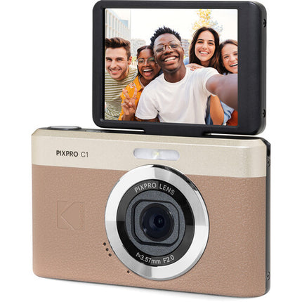 Kodak PIXPRO C1 Cámara Digital Compacta Brown 13MP 26mm F2 Pantalla 2.8''