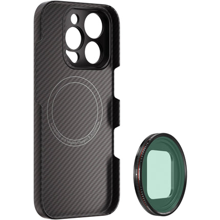 Freewell Pro Filmmaker Basic Kit para iPhone 16 Pro Funda 17mm y Filtro ND Variable 1-5 Stops