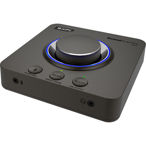 Creative Labs Sound Blaster X4 Tarjeta de Sonido Externa USB DAC 24-Bit 192 kHz y Amplificador
