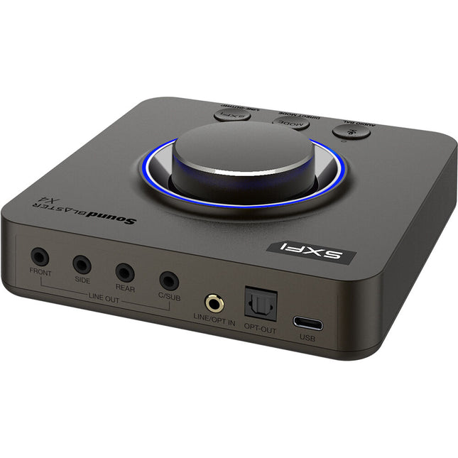 Creative Labs Sound Blaster X4 Tarjeta de Sonido Externa USB DAC 24-Bit 192 kHz y Amplificador
