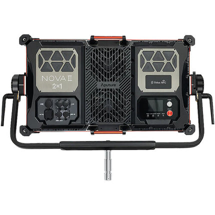 Aputure NOVA II 2x1 Panel LED Ajuste 1800-20000K 197300 Lux Estuche Rodante