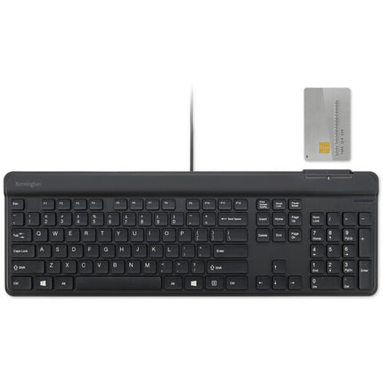 Kensington KB201C Teclado con Cable USB-A Completo y Lector de Tarjetas CAC