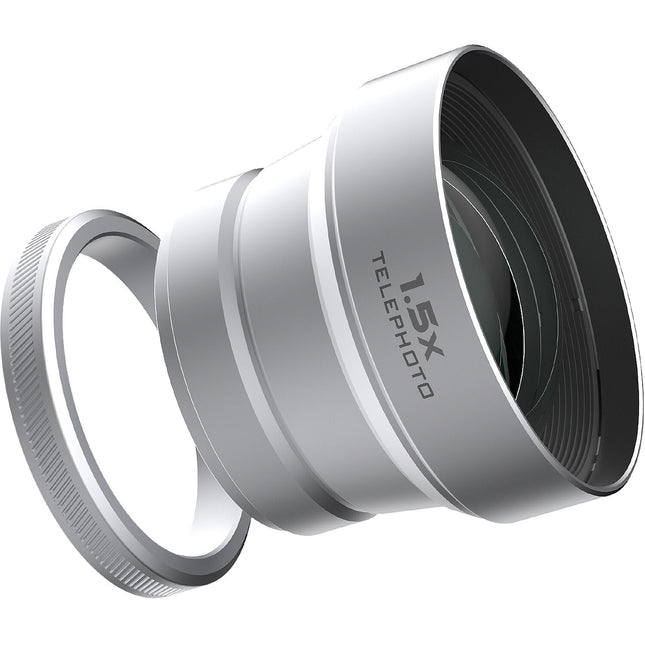 Freewell 1.5x Lente Telefoto para FUJIFILM X100 Serie Plata 62mm Rosca