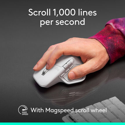 Logitech MX Master 4 Ratón Inalámbrico para Mac 8000 dpi 70 Días Batería