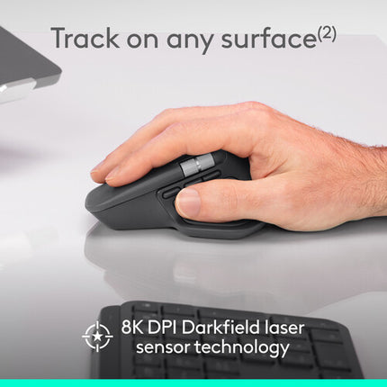 Logitech MX Master 4 Ratón Inalámbrico 8000 dpi Batería 70 Días