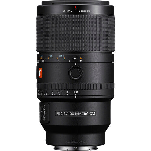 Sony FE 100mm f/2.8 Macro GM objetivo Full-Frame 1.4x aumento con estuche