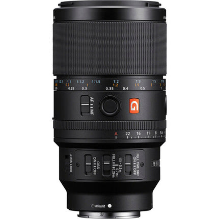 Sony FE 100mm f/2.8 Macro GM objetivo Full-Frame 1.4x aumento con estuche