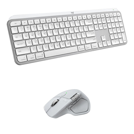 Logitech MX Keys S Teclado inalámbrico para Mac y Ratón MX Master 4 Combo Kit Pale Gray