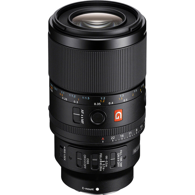 Sony FE 100mm f/2.8 Macro GM objetivo Full-Frame 1.4x aumento con estuche