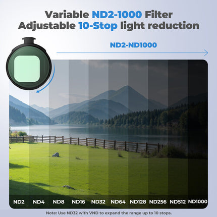Freewell Pro Hybrid Kit de filtros variables ND CPL para iPhone con estuche portátil