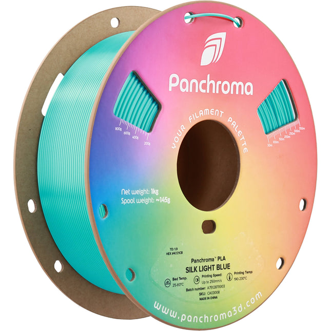 Polymaker Panchroma Silk Filamento PLA 1kg 1.75mm Azul Seda Transparente