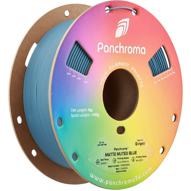 Polymaker Panchroma Filamento PLA Mate 1kg Azul Suave Diámetro 1.75mm