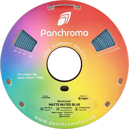 Polymaker Panchroma Filamento PLA Mate 1kg Azul Suave Diámetro 1.75mm