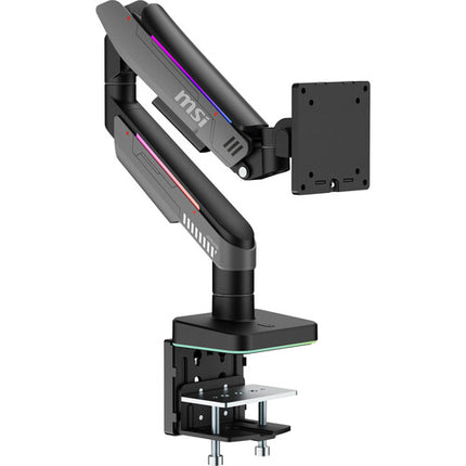 MSI MPG MT201R V2 Brazo para Monitor Ajustable para Pantallas de 17 a 49 Pulgadas con Montaje en Escritorio y Grommet
