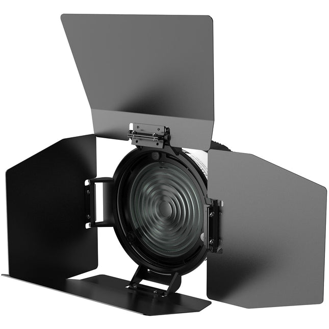 DigitalFoto Solution Limited Lente Fresnel para luz COB 200W Ángulo 10°-45° con barndoor 4 hojas