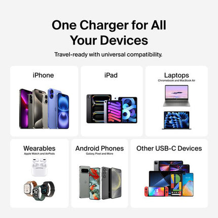 Belkin BoostCharge Cargador de Pared USB-C 45W con Cable USB-C 3.3 ft