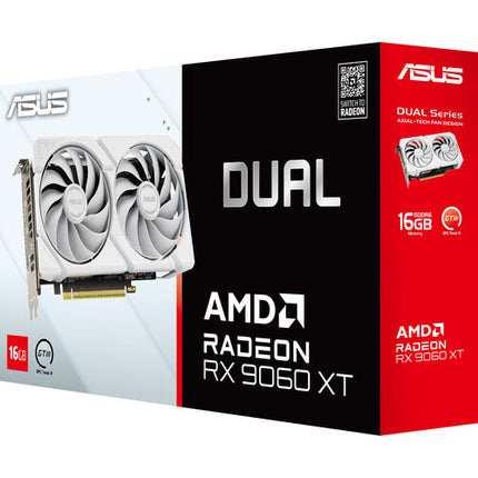 ASUS Radeon RX 9060 XT Dual White Edition 16GB Tarjeta Gráfica PCIe 5.0 3250 MHz