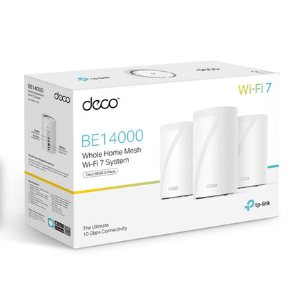 TP-Link Deco BE67 BE14000 Sistema Wi-Fi 7 Tri Banda 13659 Mb/s 3 Piezas