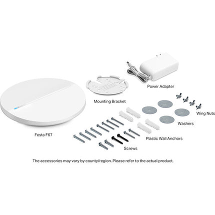 TP-Link Festa F67 AX5400 Punto de Acceso Wi-Fi 6 Dual-Banda 1500 ft² 2.5G PoE