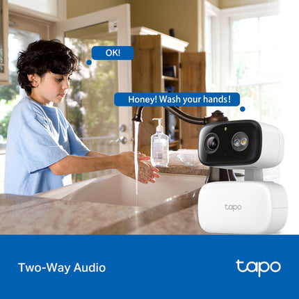 TP-Link Tapo C246D Cámara de seguridad exterior con doble sensor 2K visión nocturna y zoom panorámico