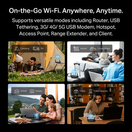 TP-Link TL-WR3602BE Router de viaje Wi-Fi 7 Dual-Banda 3570 Mb/s Gigabit