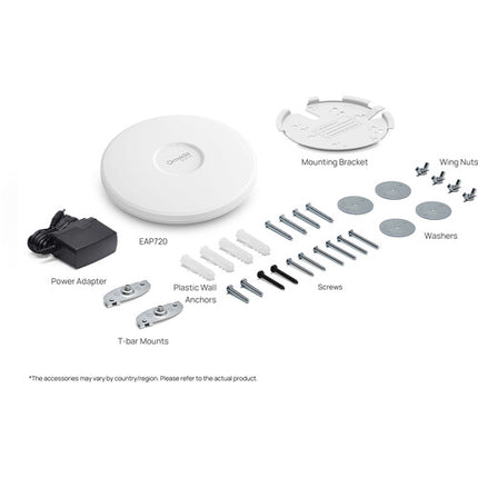 TP-Link Omada EAP720 BE5000 Punto de Acceso Wi-Fi 7 Doble Banda 5012 Mb/s Adaptador de Corriente