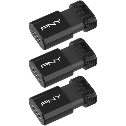 PNY 64GB Elite-X Fit USB-C 3.2 Gen 1 Memoria Flash 200 MB/s 3-Pack