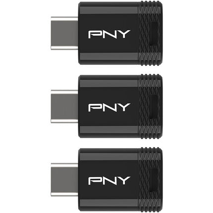 PNY 64GB Elite-X Fit USB-C 3.2 Gen 1 Memoria Flash 200 MB/s 3-Pack