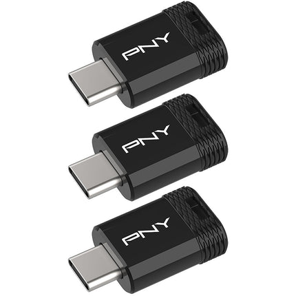 PNY 64GB Elite-X Fit USB-C 3.2 Gen 1 Memoria Flash 200 MB/s 3-Pack