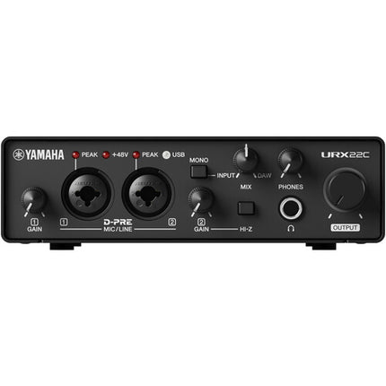Yamaha URX22C Interfaz de Audio USB-C 2x2 32-Bit 192kHz Validado