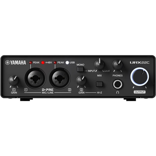 Yamaha URX22C Interfaz de Audio USB-C 2x2 32-Bit 192kHz Validado