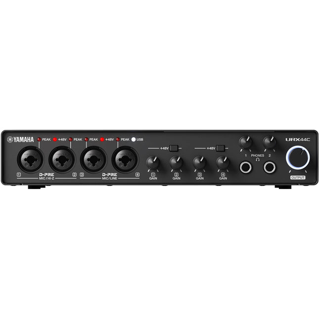 Yamaha URX44C Interfaz de Audio USB-C 6x4 32-Bit 192kHz 4 Entradas Combo