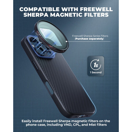 Freewell Pro Filmmaker Case para iPhone 16 Pro Max Slot 17mm Polycarbonate Iron