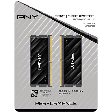 PNY 32GB DDR5 SO-DIMM Memoria 5600 MHz Kit 2x16GB