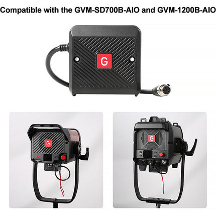 GVM LCB-RJ45 Caja de Conexión Ethernet DMX para SD700B-AIO y 1200B-AIO con Entrada XLR y RJ45