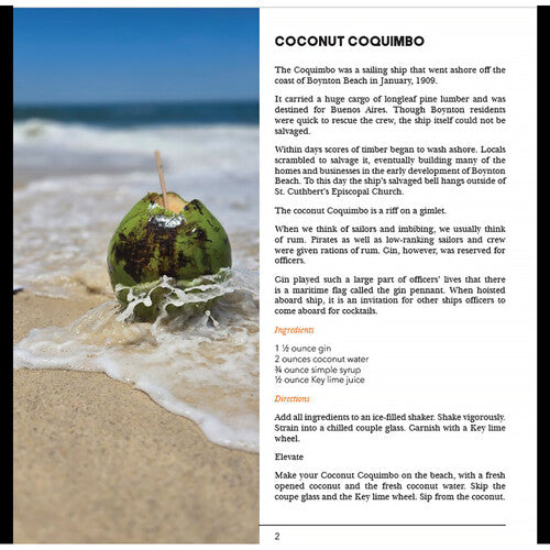 LCIX Editions Gold Coast Alchemy Libro de Cócteles 152 Páginas Miami Palm Beaches