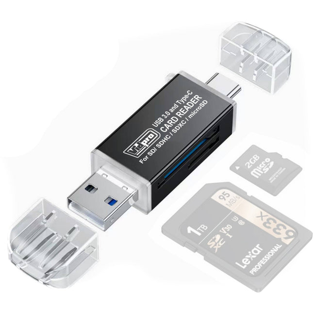 Vidpro CR-TC3 Lector de Tarjetas USB 3.0 SD y microSD UHS-I