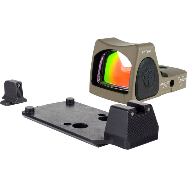 Trijicon Dual Defense Kit Kit de Visores para SIG M17 M18 con RMR 3.25 MOA y Luz Trasera Verde Tritio