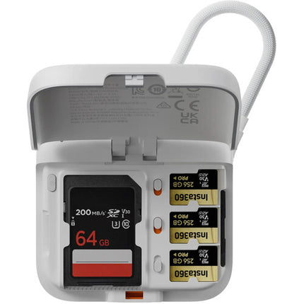 Insta360 Lector de Tarjetas 2 en 1 y Estuche Compatible MagSafe USB-C