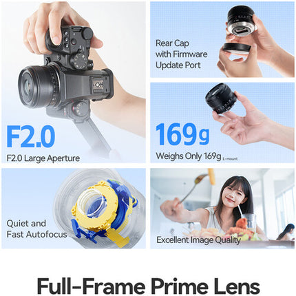 TTArtisan AF 40mm f/2 Objetivo para Montura L Distancia mínima 15.7"
