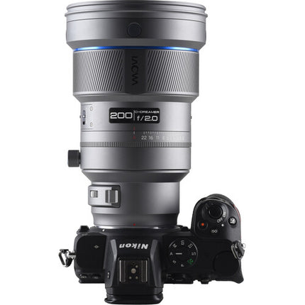 Venus Optics 200mm f/2 Teleobjetivo Prime Full Frame para Nikon Z con soporte Arca-Type