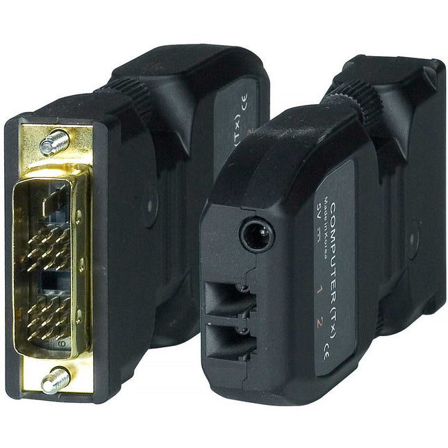 Network Technologies XTENDEX Extensor DVI fibra Dual LC 4920 pies resolución 1920 x 1200 con transmisor y receptor