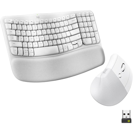 Logitech Wave Keys y Lift Combo Teclado y Ratón Ergonómicos Inalámbricos 2400 GHz 4000 dpi
